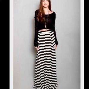 NWT Show Me Your Mumu Striped Maxi Skirt